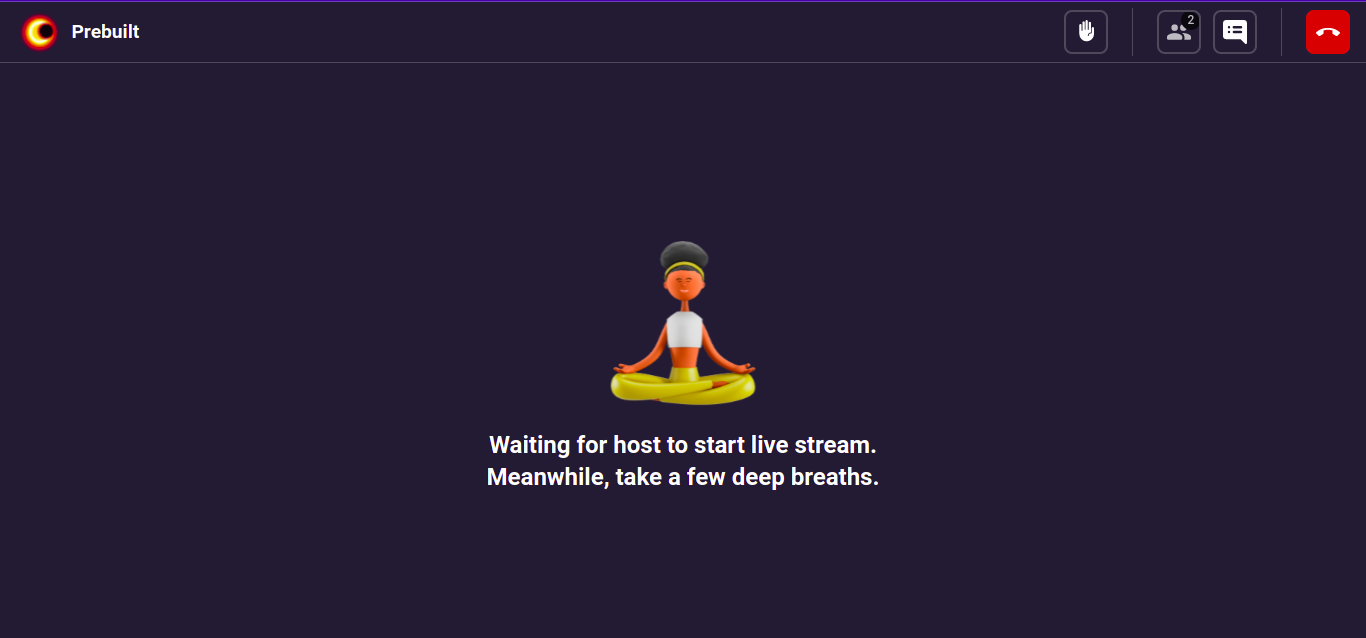Go live on Videosdk