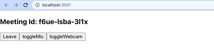 VideoSDK React JS Quick Start  Controls Component